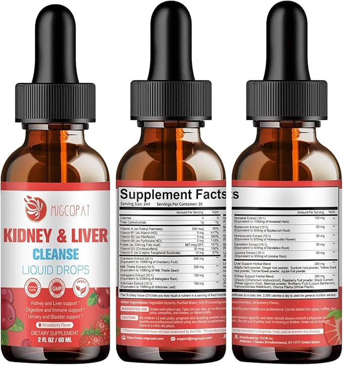 Methylated Multivitamin Plus + 28-in-1 Kidney &amp Liver Cleanse Drops 60ml