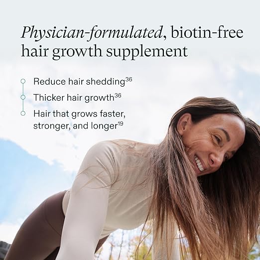 Nutrafol Women's Hair Growth Supplements For Women 18-44 Years Old Clinically Tested for Visibly Thicker Stronger Hair 100% Vegan Ingredients Dermatologist Recommended - 1 Month Supply