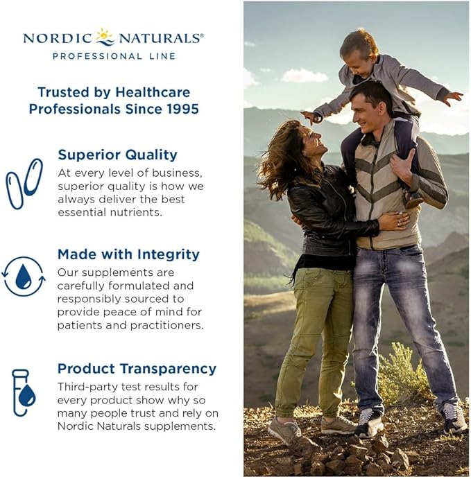 Nordic Naturals ProOmega Lemon Flavor - 120 Soft Gels - 1280 mg Omega-3 - High Potency Fish Oil with EPA &amp DHA - Promotes Brain Eye Heart &amp Immune Health - Non-GMO - 60 Servings