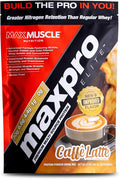 Max Muscle Maxpro Elite Premium Multi-Sourced 30g Whey Protein | Micellar Casein Cold Filtered Whey Isolate Protein Concentrate | Promotes Muscle Growth Strength and Recovery (2lb) (Café Latte 2lb)
