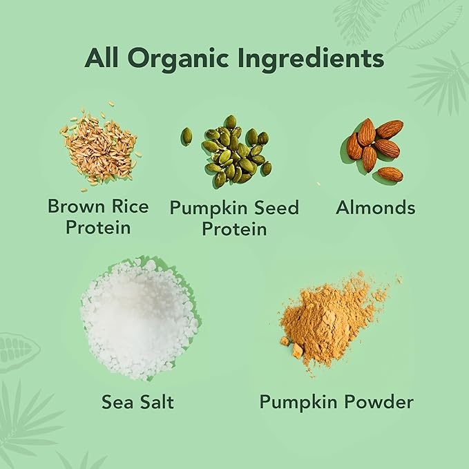 ALOHA Organic Plant Based Protein Bars - Pumpkin Spice Vegan Low Sugar Gluten-Free Low Carb Non-GMO No Stevia No Erythritol - LIMITED EDITION 12 Count (Pack of 1)