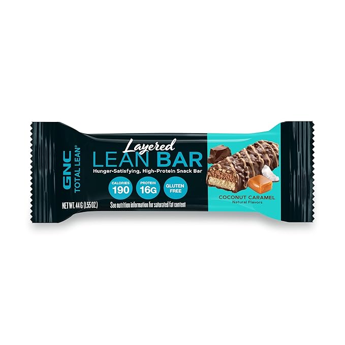 GNC Total Lean Layered Lean Bar - Coconut Caramel (9 Bars)