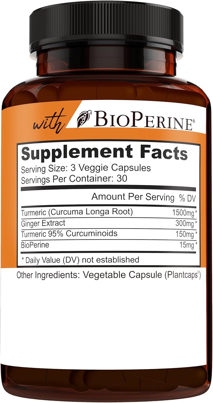 NEW AGE Turmeric Curcumin Capsules - Standardized Curcuminoids - Non-GMO Gluten Free 180 Count (Pack of 2)