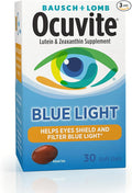 Bausch + Lomb Ocuvite Blue Light Lutein 25mg Lutein &amp Zeaxanthin Supplement 30 Softgels (Pack of 3)