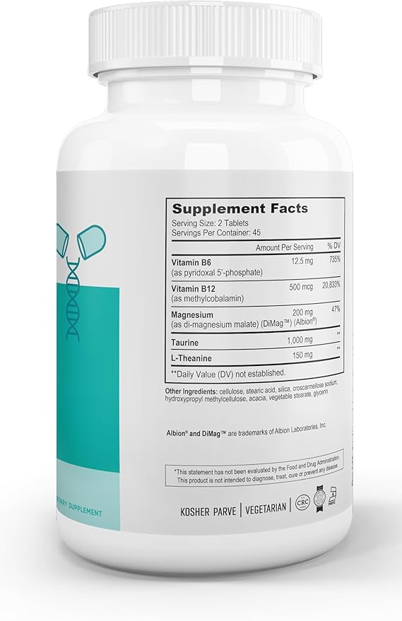 Calm Tablets: Nature's Calm Dietary Supplement - Natural Relief of Stress Anxiousness Nervousness Sleeplessness and Irritability and Improved Sleep - 90 Tablets