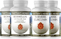 Bundle - 4 Pack - 2 Pack - Turmeric Curcumin 120 ct. 500 mg. - Plus 2 Pack Boswellia Mobility Support 120 ct. 500 mg.