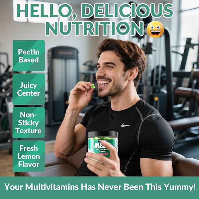 2 Pack Mens Multivitamins Gummies- Methylated Multivitamin for Men with Coq 10 Vegan Omega 3 Vitamins A C E D3 K2 B6 B12 B1 B2 Daily Mens Vitamins for Energy Immunity Sugar Free 120 Count