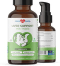 Milk Thistle for Dogs - Liver and Kidney Support - Hepatic Support with EPA &amp DHA - Detox - Liver Supplement with Choline and L-Arginine (Liquid for Dogs)