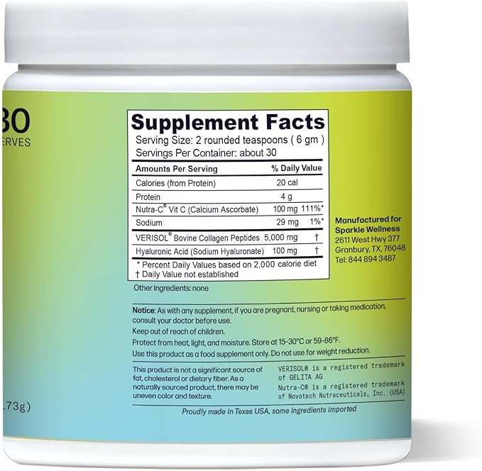 Sparkle Wellness Skin Boost Plus (No Flavor) [30-Serves] &amp Bone Mineral Boost (No Flavor) [30-Serves] | Bioactive Collagen Peptide Powder with VERISOL and FORTIBONE