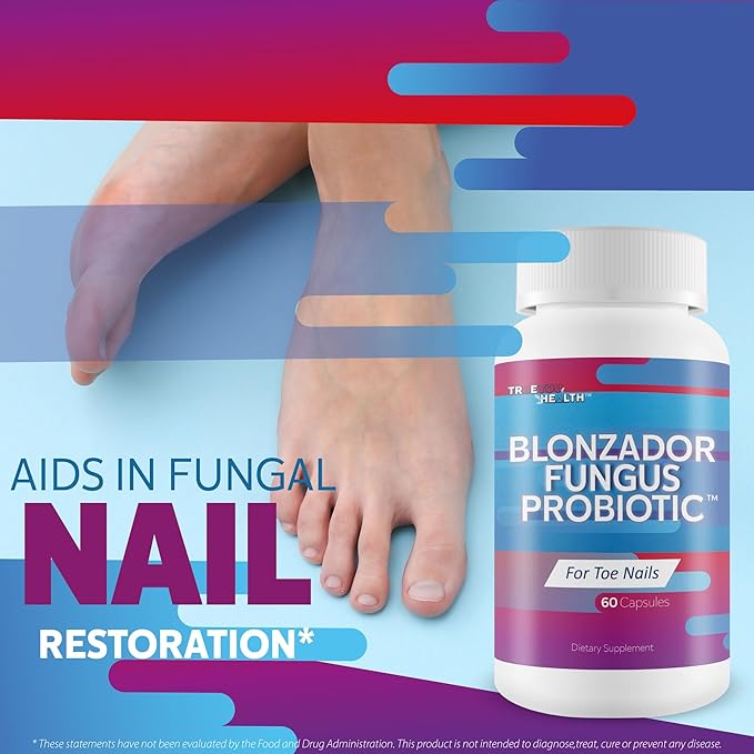 Blonzador Fungus Probiotic - Our Best Candida &amp Toenail Fungus Probiotic for Clear Nails - Candida Overgrowth 11 Strain Probiotics Nail Fungal Pills - Probiotics Immune Support Toenail Fungi