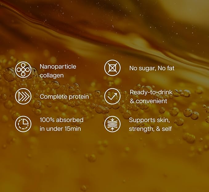 ProT Gold Liquid Collagen Protein Shot 17g Clear Protein Nano-Hydrolyzed Grass Fed Collagen 2g Arginine for Wound Support Gluten Free Sugar Free 0g Carbs Non GMO Orange Creme 30 fl oz Bottle