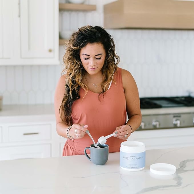 Wink Well Unflavored Multi-Collagen Protein Powder Dietary Supplement Includes 5 Types I II III V and X of Collagen Skin Hair Nails Joint and Immune System Support (2)
