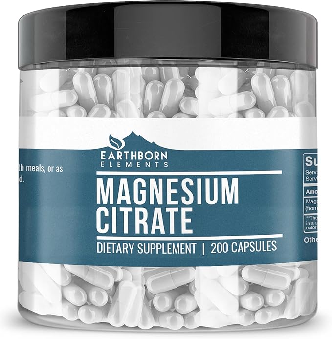 Earthborn Elements Chanca Piedra &amp Magnesium Citrate Bundle (200 caps)