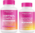 Pink Stork Mood + Wellness Bundle - Cortisol Complex + Magnesium Glycinate Mood and Well-Being Calm Stress Support Energy