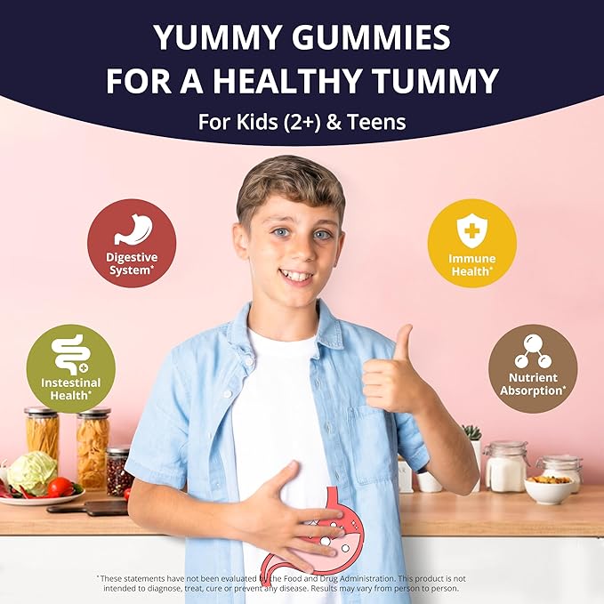 NuBest Tall 10+ &amp Probiotics Gummies Bundle - Bone Strength &amp Digestive Support for Kids &amp Teens