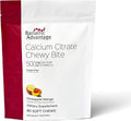 Bariatric Advantage Calcium Citrate Chewy Bites 500 mg - Highly Absorbable &amp Digestible - Vitamin D3 - Easily Chewable Calcium Supplement - Pineapple Mango - 90 Count