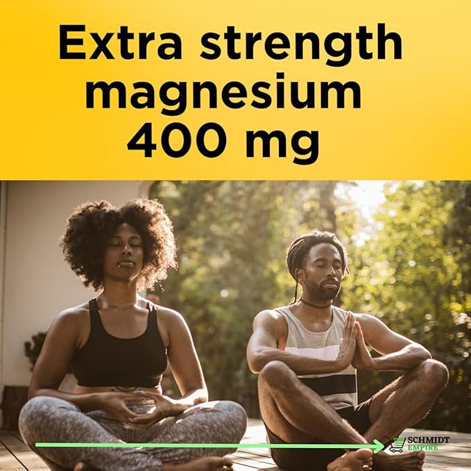 Extra Strength Magnesium 400 mg 180 Softgels (Pack of 2)
