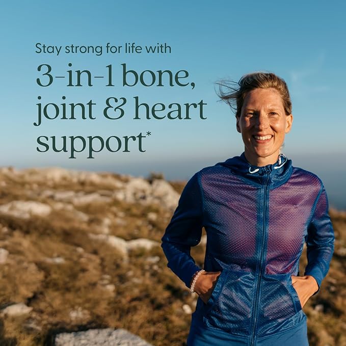 New Chapter Calcium Supplement - Bone Strength Plant-Based USDA Organic Calcium with Magnesium Vitamin D3+K2 for Bone Health &amp Joint Mobility Heart Support 905 mg dose - 60 Slim Tablets