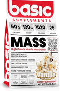 Mass Gainer Protein Powder Supports Muscle Growth &amp Recovery 50g Protein 190g Carbs 1030 Calories Gluten-Free RBST-Free No Artificial Colors