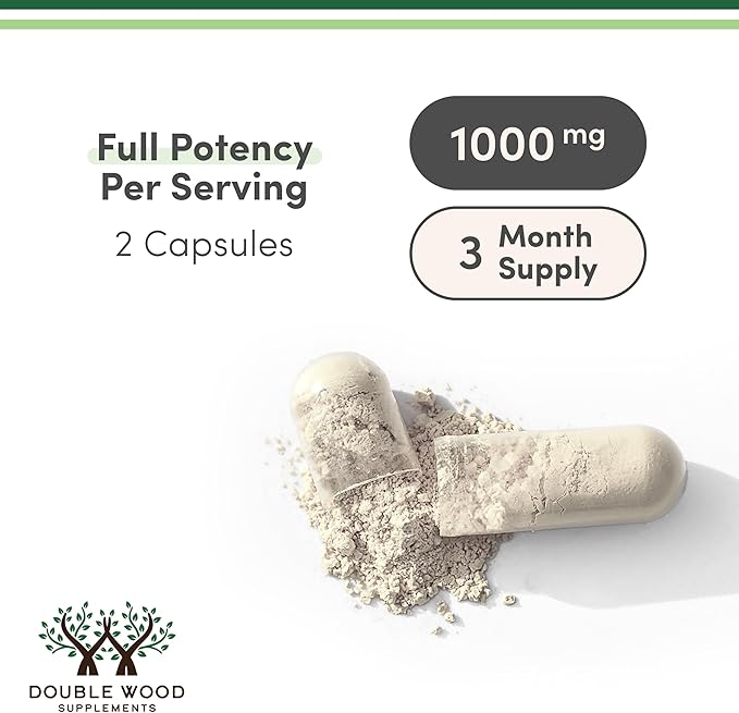 Magnesium Chloride (Cloruro De Magnesio) - 180 Capsules 1000mg Per Serving Supports Digestive and Bone Health - Non-GMO and Gluten Free by Double Wood Supplements (Pack of 2)
