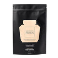 WelleCo Vegan Protein Powder Gluten Free Premium Organic Sprouted Brown Rice &amp Pea Protein Blend Low Carb &amp Dairy Free for Energy Muscle Recovery 16g Protein Per Serving Vanilla 35.2oz