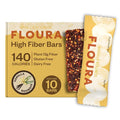 Floura Vanilla Rooibos Fruit-Forward Fiber Bars– High Fiber Vegan Gluten &amp Dairy Free Low Calorie Healthy Snack Bars with Upcycled Produce for Gut Health [10 Pack]