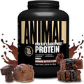 Animal Whey Isolate Protein Powder - Loaded for Pre &amp Post Workout Muscle Builder and Recovery with Digestive Enzymes for Men &amp Women - 25g Protein Great Taste Low Sugar - Brownie Batter 4 l
