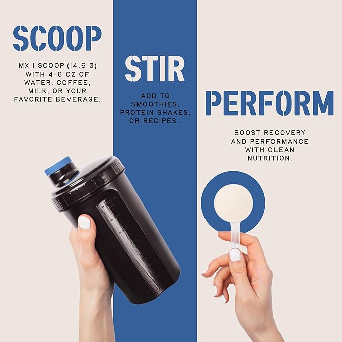 Iron Feather Collagen Powder | Vanilla | Multi-Collagen Protein with Vitamin C | Supports Joints Tendons Recovery Skin Hair and Nails | 10g Protein per Scoop | Clean and Functional Nutrition
