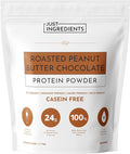 Roasted Peanut Butter Chocolate Protein Powder – 30-Serving Blend with 100% Grass-Fed Whey &amp Organic Plant Proteins – Rich Cocoa &amp Roasted Peanut Flavor – Supports Muscle Recovery &amp Energy