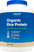 Nutricost Organic Rice Protein Powder (5 LB) - Gluten-Free GMO-Free (from Brown Rice)