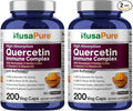 NusaPure Quercetin Complex: Bromelain Vitamin C Vitamin D3 Stinging Nettle Zinc | 200 Veggie Caps (Non-GMO Bioperine) (Pack of 2)