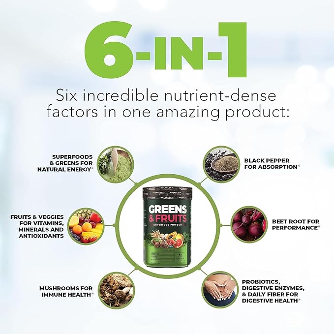 Nutrology TRIPACT Protein Powder 7-in-1 Meal Replacement Shake Vanilla Latte Cinnamon Flavor (40 Servings) Greens &amp Fruits Powder-Naturally Sourced Superfood Chocolate (30 Servings)