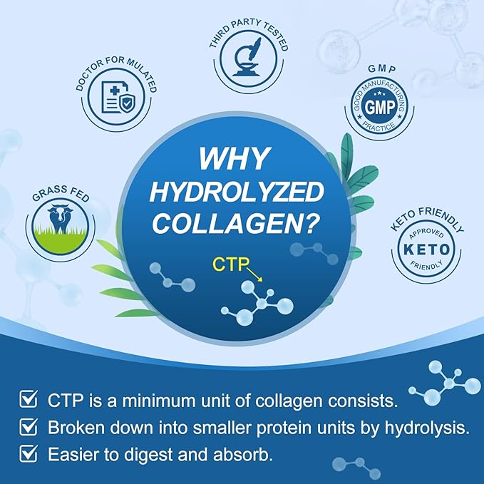 Multi Collagen Softgels for Women &amp Men 180 Capsules - Type IIIIIIVX Hydrolyzed Collagen w/Vitamin C &amp Hyaluronic Acid - Supports Skin Hair Nails Joints - Grass-Fed Non-GMO 3 Pack