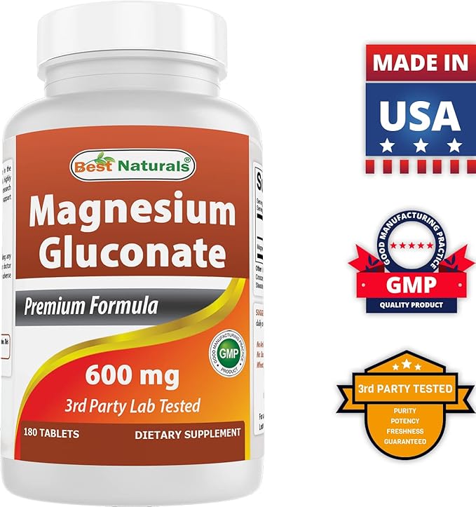 Magnesium Gluconate 600 mg &amp Vitamin B2 (Riboflavin) 400mg