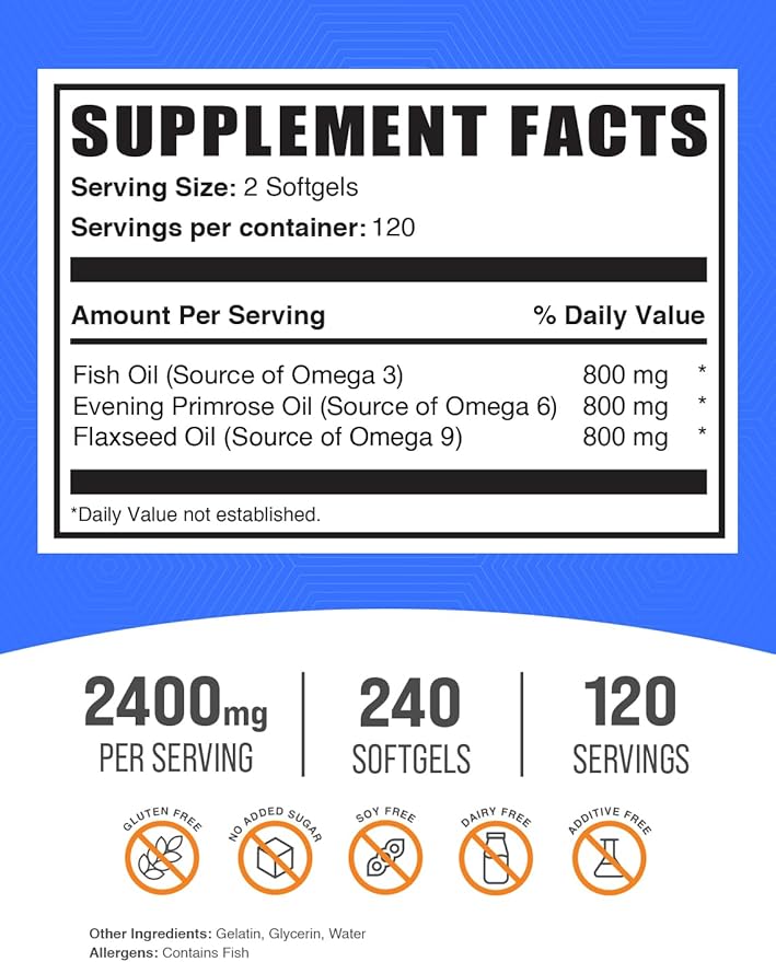 Magnesium Glycinate Capsules + Omega 3-6-9 Softgels Bundle