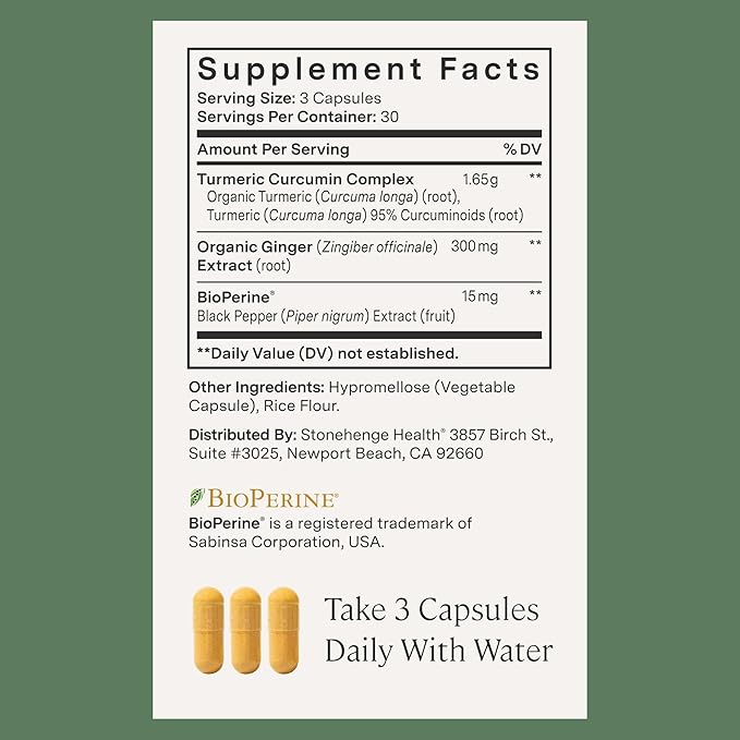 Stonehenge Health Dynamic Joint + Dynamic Turmeric Bundle Supplements Supports Comfort Mobility Flexibility