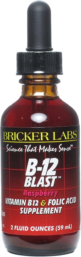Bricker Labs B-12 Blast Raspberry Liq 2 oz ( Pack of 2)