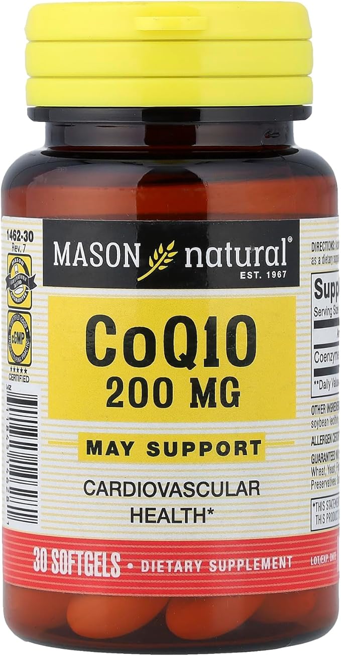 Mason Vitamins Q-10 Co-Enzyme Softgels 200 mg 30 Count