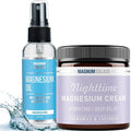 Magnesium Spray &amp Magnesium Cream Chamomile &amp Lavender (2 Item Bundle)