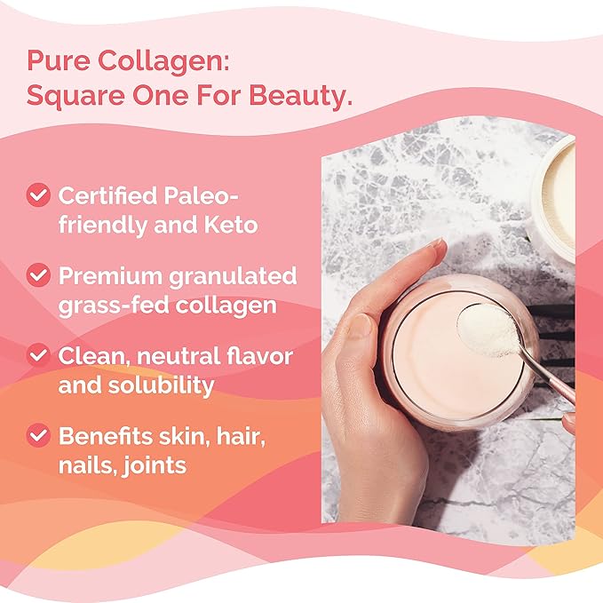 Zint Collagen Peptides Powder (32 oz) | Grass-Fed Hydrolyzed Type I &amp III | Supports Skin Hair Joints &amp Gut Health | Rich in Key Amino Acids | Paleo-Friendly Keto Non-GMO Unflavored