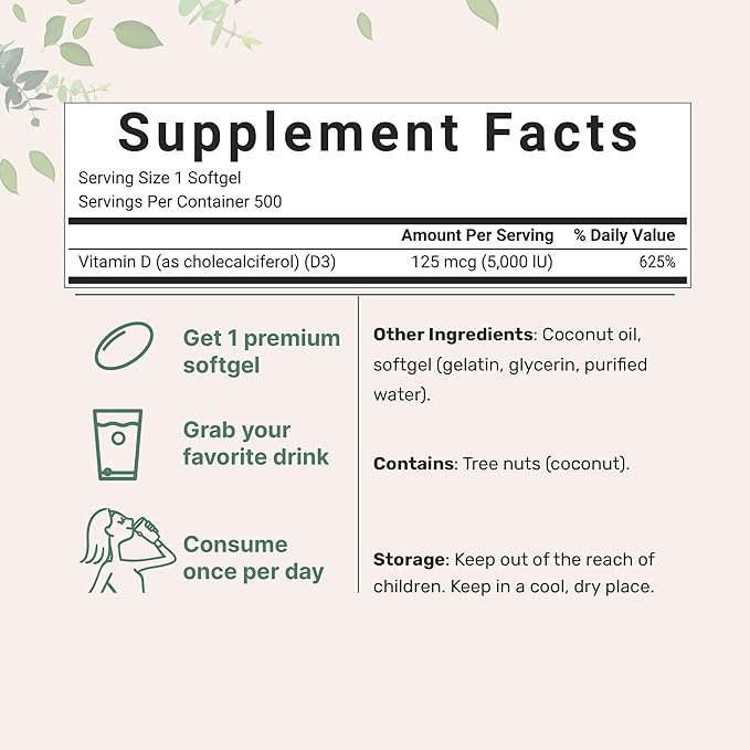 Micro Ingredients Multi Collagen Pills &amp Vitamin D3 5000 IU Bundle Pack | Grass-Fed Collagen Peptides | Vitamin D as Cholecalciferol