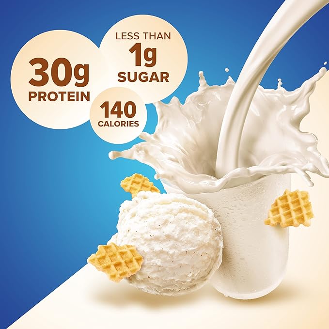 Pure Protein Vanilla Protein Shake30g Complete-ProteinVitamins ACDand E plus Zinc to Support Immune HealthReady to Drink and Keto-Friendly11oz Bottles(Pack of 24)