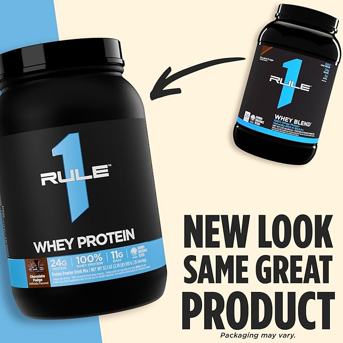 Rule 1 Whey Protein – 24g Fast-Acting Protein from All-Whey Sources with Naturally Occurring EAAs &amp BCAAs for Workout Recovery or Anytime Use (5 Pounds* Chocolate Peanut Butter)