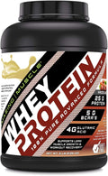Amazing Muscle 100% Whey Protein Powder *Advanced Formula with Whey Protein Isolate as a Primary Ingredient Along with Ultra Filtered Whey Protein Concentrate (Hazelnut 5 Lb)