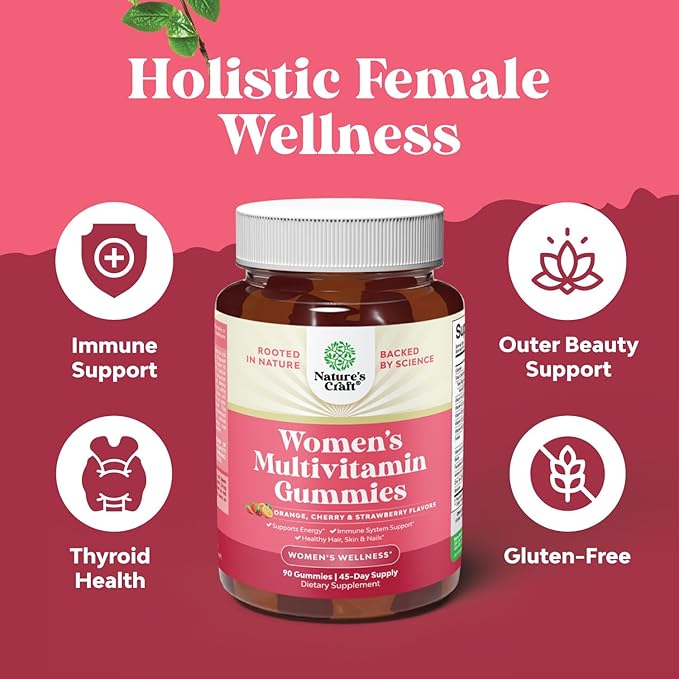Bundle of Extra Strength Iron Gummies for Women and Men with Vitamin C for Higher Absorption and Delicious Daily Multivitamin for Adults Energy and Immunity - Vitamins for Women's Health and Wellness