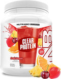 NutraBio Clear Protein Powder Fruit Punch - 20 Servings 20g Clear Whey Protein Isolate 0 Sugar 0g Lactose Refreshing Fruit Flavors GLP1 Support - Bone Health - Muscle Post Workout Recovery