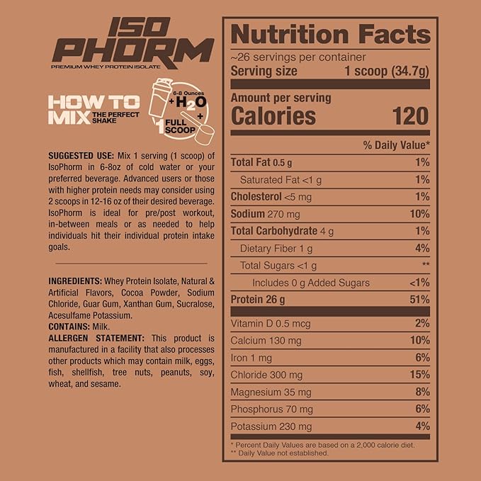 DRAGON PHARMA Isophorm Hydrolized Whey Protein Isolate Fast Absorption Premium Whey Protein Maximize Recovery Great Tasting 25g Per Serving (2 lb Hot Chocolate)
