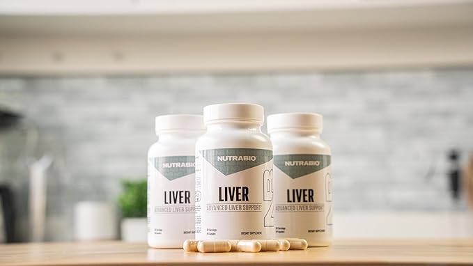 NutraBio Liver Supplement- Advanced Liver Support with Antioxidants Milk Thistle Liver Detox Glutathione Tudca- Promotes Liver Cleanse Detox and Repair- 90 Capsules