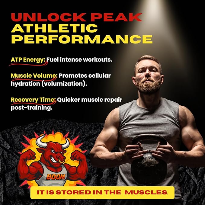 Creatine for Strength &amp Muscle Energy Production 5g per Serving Micronized Powder Pre-Workout Muscle Health Style Supplement for Gym Beginners 30 Servings Made in USA. (Cherry)