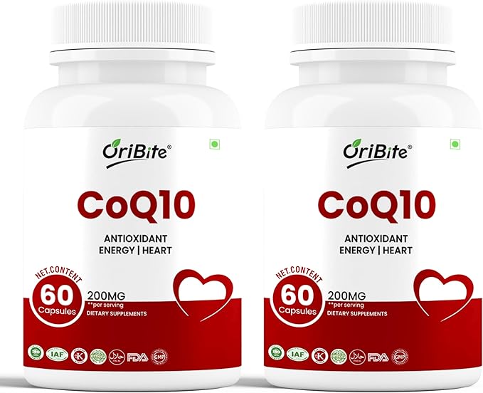 CoQ10 200mg 60 Veggie Capsules | Coenzyme Q10 Supplement for Cellular Energy &amp Heart Support | Antioxidant Support Formula | Ubiquinone Dietary Supplement (2)